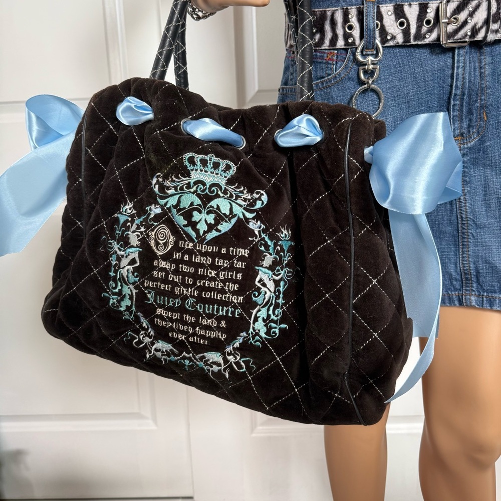 Custom Vintage Juicy Couture Brown and Blue Once Upon a Time Daydreamer - Picture 5 of 15